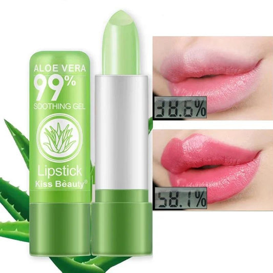Aloe Vera Color-Changing Lip Balm – Long-Lasting & Moisturizing